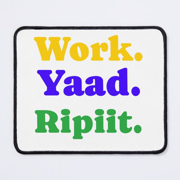 Item preview, Work Yaad Ripiit – Work Yard Repeat Jamaican Motivation designed and sold by Kolcha.