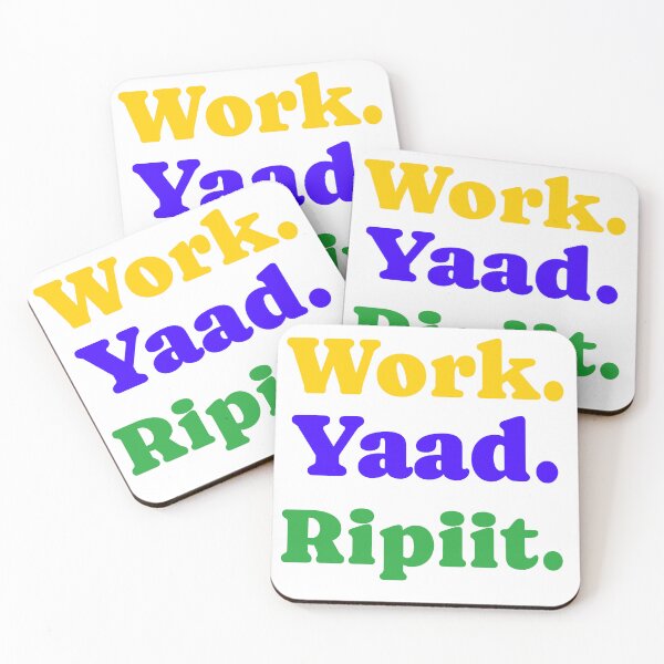Item preview, Work Yaad Ripiit – Work Yard Repeat Jamaican Motivation designed and sold by Kolcha.