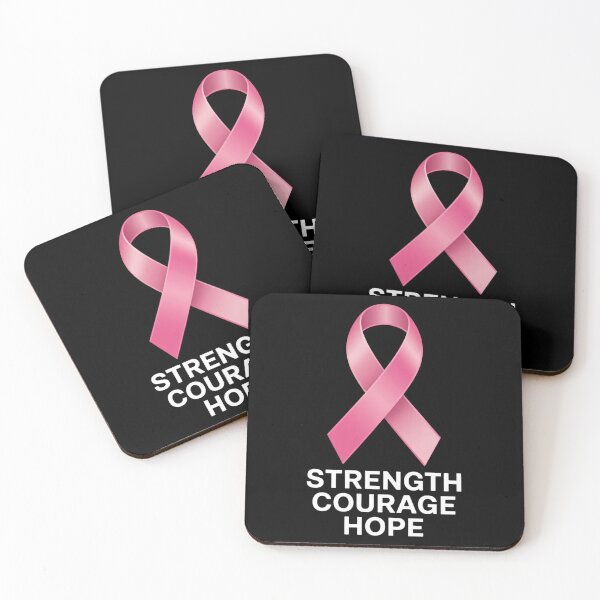 Item preview, Strength Courage Hope – Cancer Awareness Survivor Fighter Pink designed and sold by Taans-Creation.