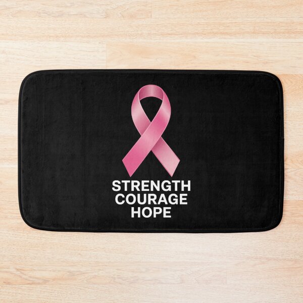 Item preview, Strength Courage Hope – Cancer Awareness Survivor Fighter Pink designed and sold by Taans-Creation.
