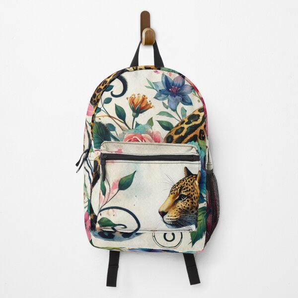 Item preview, Elegant Floral Leopard Garden Art Pattern designed and sold by Dream Bloom Gallery.