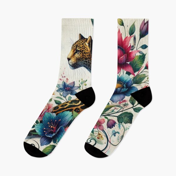 Item preview, Elegant Floral Leopard Garden Art Pattern designed and sold by Oonward2021.