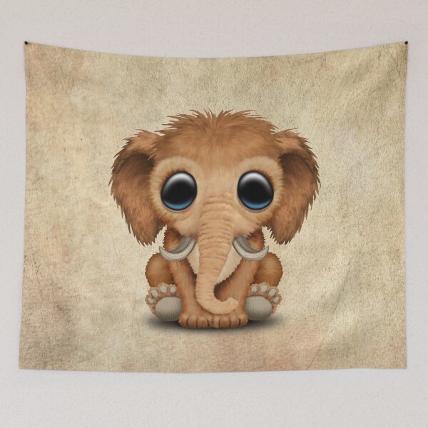 Item preview, Cute Baby Woolly Mammoth  designed and sold by JeffBartels.