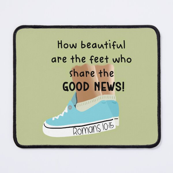 Item preview, Beautiful Feet - faith based art designed and sold by Willow & Grace Designs.