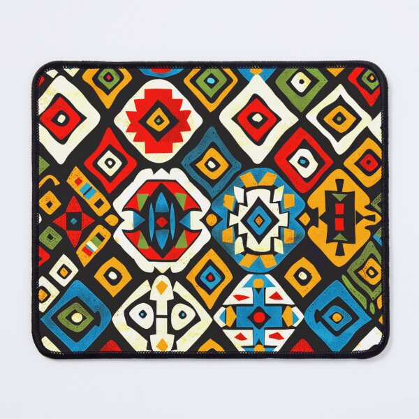 Item preview, African-Style Joyfully Colorful Geometric Abstract Pattern Designs   designed and sold by DEC02.