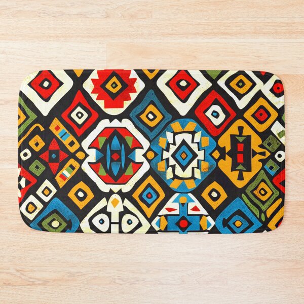 Item preview, African-Style Joyfully Colorful Geometric Abstract Pattern Designs   designed and sold by DEC02.