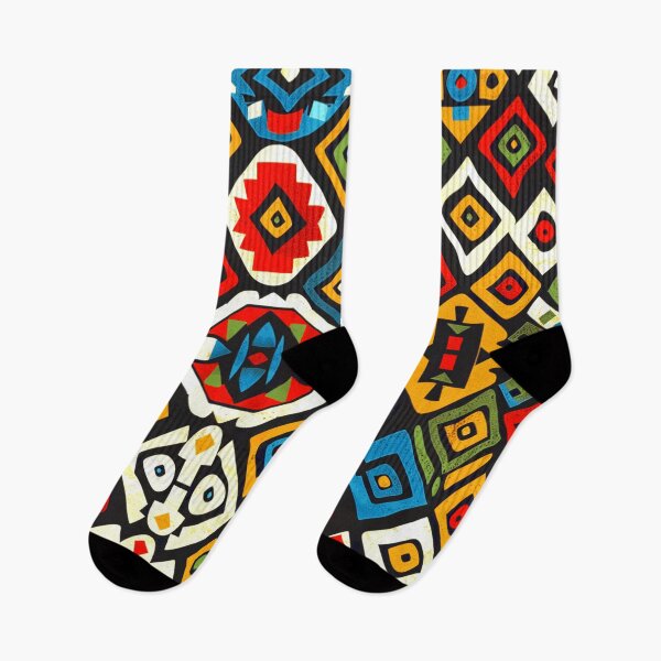 Item preview, African-Style Joyfully Colorful Geometric Abstract Pattern Designs   designed and sold by DEC02.