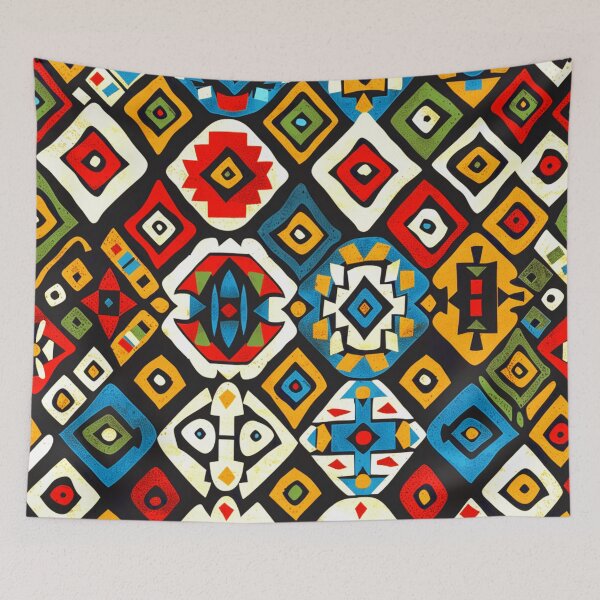 Item preview, African-Style Joyfully Colorful Geometric Abstract Pattern Designs   designed and sold by DEC02.