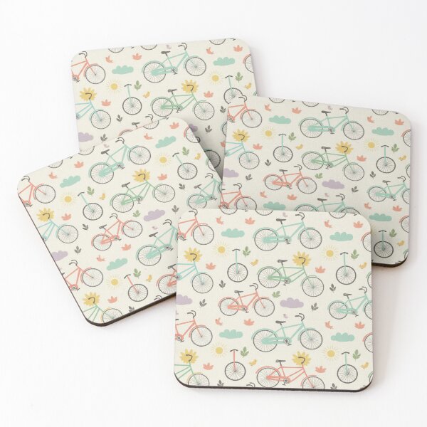 Item preview, Vintage Bicycle And Unicycle Pattern designed and sold by Pattern Unhinged.