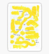 get back up Sticker