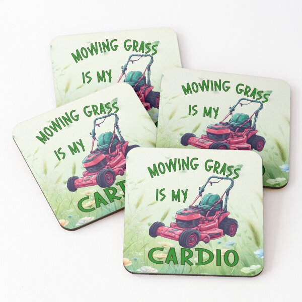 Item preview, Mowing Grass Is My Cardio – Funny Lawn Mower Design designed and sold by MysticOzzy.
