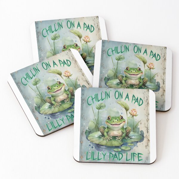 Item preview, Chillin’ on a Pad – Funny Toad Design designed and sold by MysticOzzy.