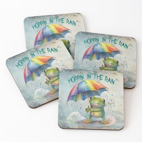 Item preview, Hoppin’ in the Rain – Cute Toad with Umbrella Design designed and sold by MysticOzzy.