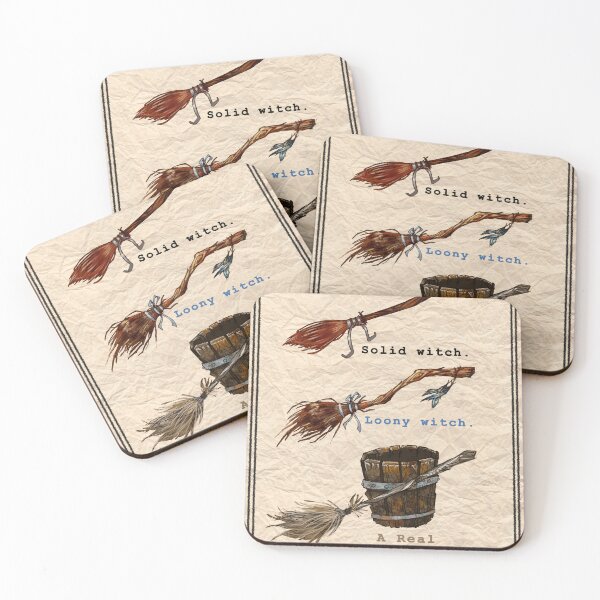 Item preview, Three Brooms for Three Witches - Funny Witchy Humor Design designed and sold by DanniDan.