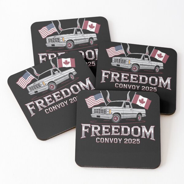 Item preview, USA American and Canada Flag Freedom Convoy 2022 Trucker designed and sold by AvagondaMind.
