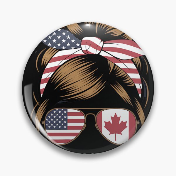 Item preview, USA American Grown Canadian Roots Canada Flag designed and sold by AvagondaMind.