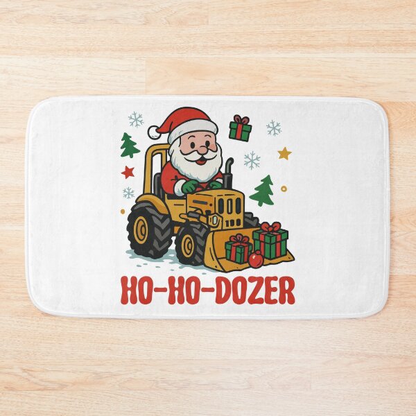 Item preview, Construction Christmas Santa Ho Ho Dozer Excavator Truck designed and sold by jakaun.