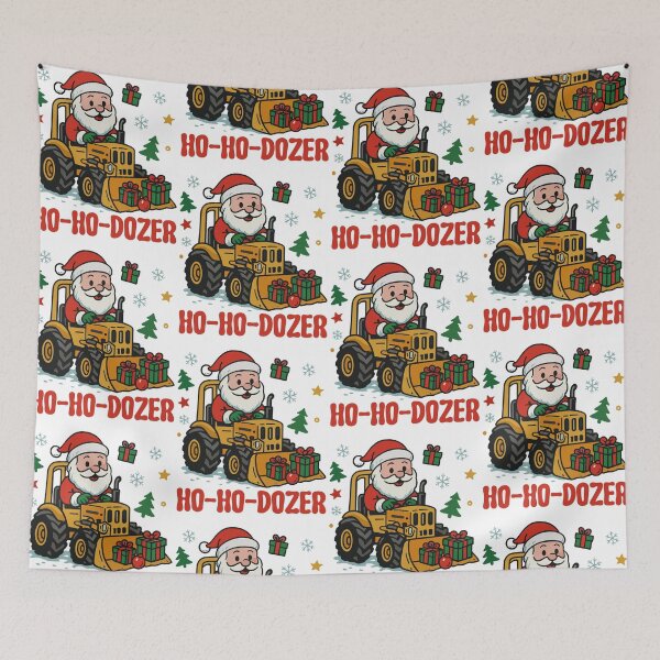 Item preview, Construction Christmas Santa Ho Ho Dozer Excavator Truck designed and sold by jakaun.