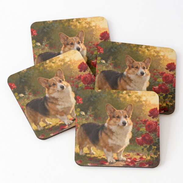 Item preview, Corgi in the Roses V designed and sold by silvercalico.