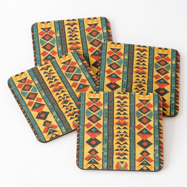 Item preview, African-Inspired Red, Yellow, And Green Distressed Pattern designed and sold by DEC02.