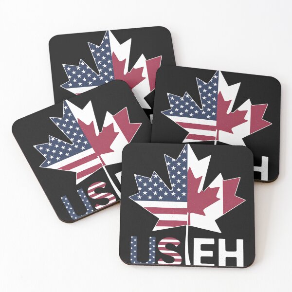 Item preview, USEH Leaf Canadian American Flag Shirt Canada USA Flag designed and sold by AvagondaMind.