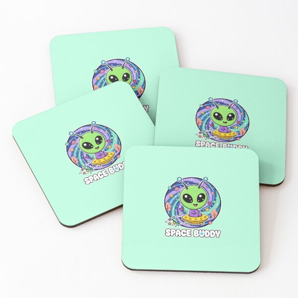 Item preview, Cute Kawaii Alien – Space Buddy UFO Cartoon Design designed and sold by Ekracreatives.