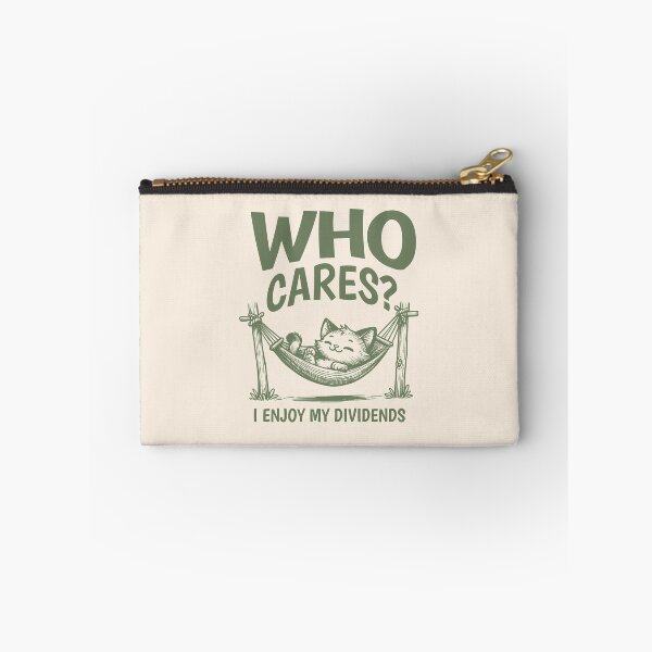 Item preview, Who cares? I'm enjoying my dividends – Chill Cat Dividend Investor Meme designed and sold by RMD-Design.