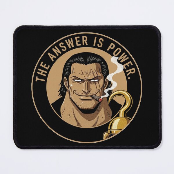 Item preview, One Piece Crocodile Badge, The Answer Is Power, Villain Anime Art designed and sold by UMI BLOOM.