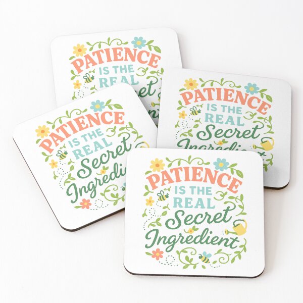 Item preview, Patience is the Real Secret Ingredient Garden Quote Sticker designed and sold by inkoutninja.