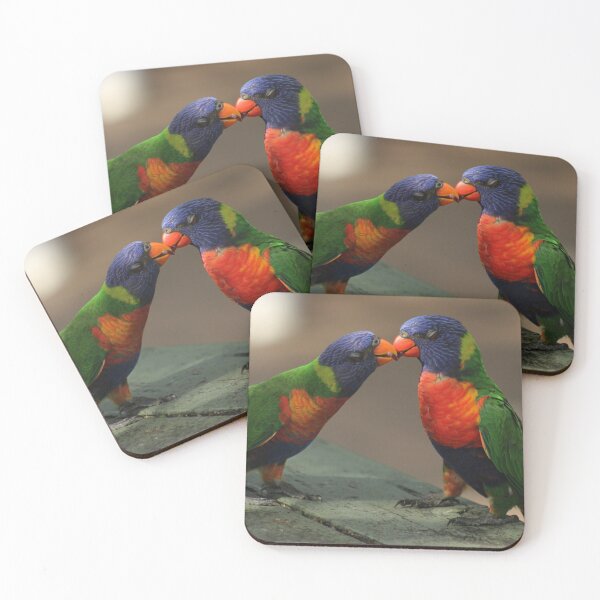 Item preview, Lorikeets Kissing designed and sold by RREID84.