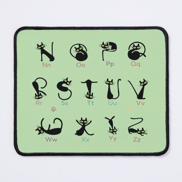 Item preview, Black Cat Alphabet Stickers • A–Z Kitty Letter Pack • Cute Minimal Cat Font designed and sold by FilizDesigner.