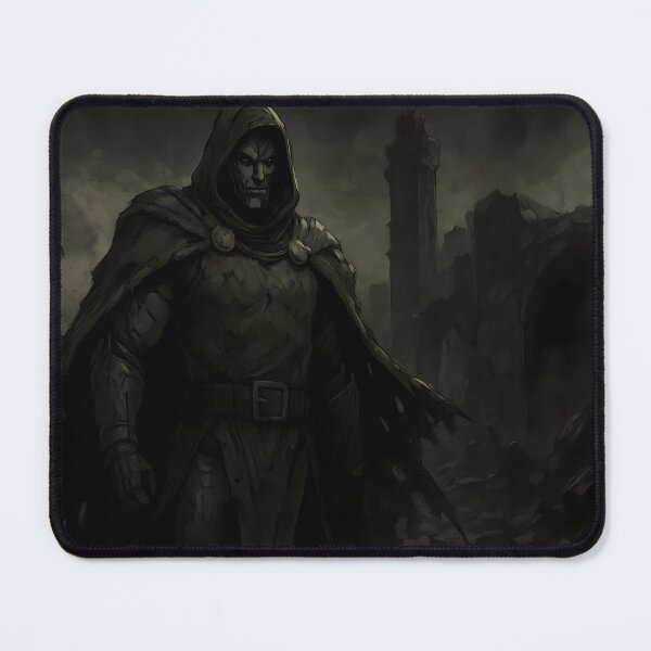 Item preview, Dark Hooded Warlord in Ruins – Grim Armored Villain Artwork designed and sold by SharikoKenai99.