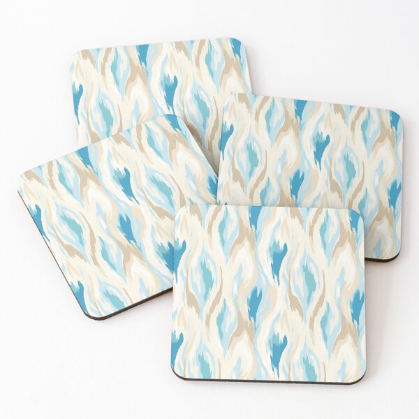 Item preview, Blue Beige Abstract Waterfall Pattern designed and sold by Eclectic Monkey.