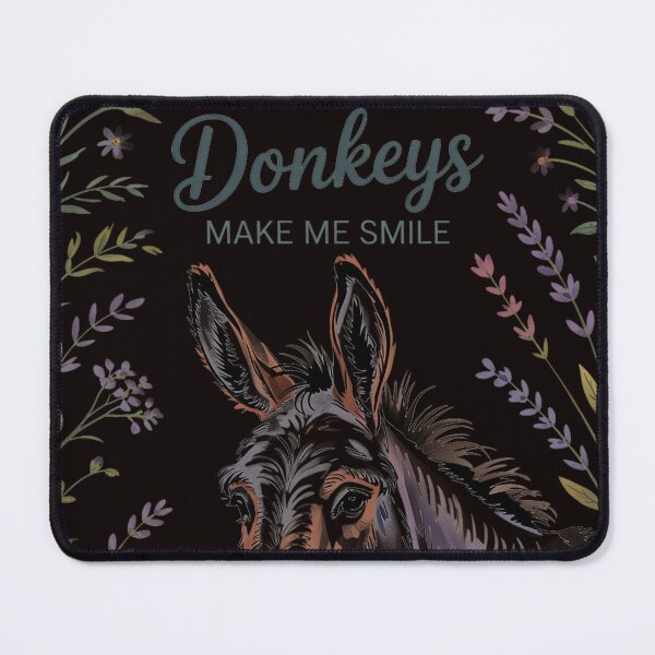 Item preview, Donkeys Make Me Smile Cute Miniature DonkeyTail Lovers designed and sold by RopboxRone.