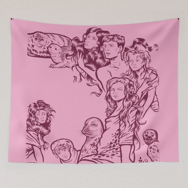 Item preview, selkies crescent pink designed and sold by petselkie.