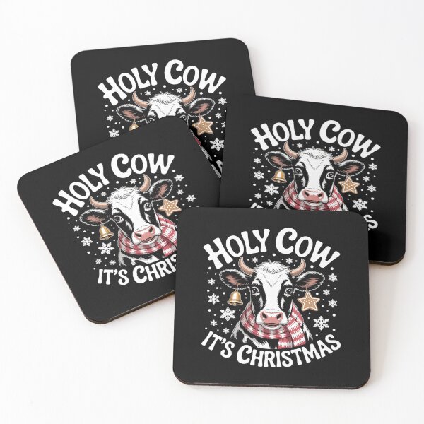 Item preview, Holy Cow It's Christmas Funny Cow Lover Farm Animal Costume designed and sold by AmparoBoyle.
