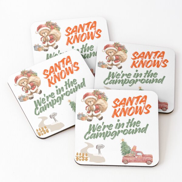 Item preview, Santa Knows We’re in the Campground designed and sold by mayartworx.