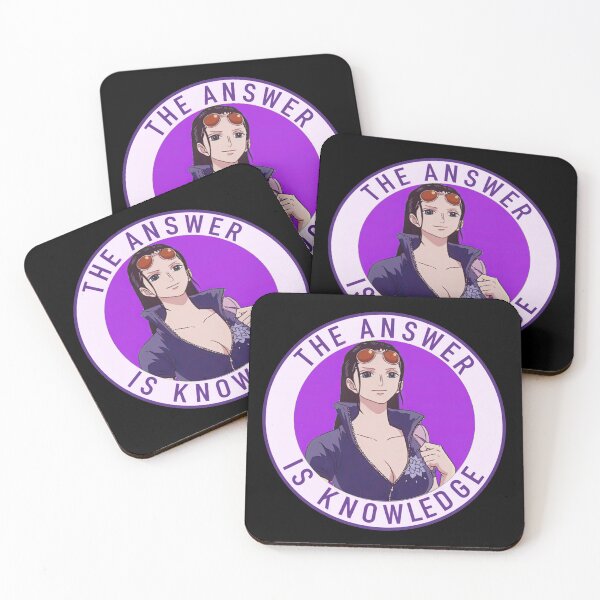 Item preview, One Piece Nico Robin Badge, The Answer Is Knowledge , Anime Art designed and sold by UMI BLOOM.
