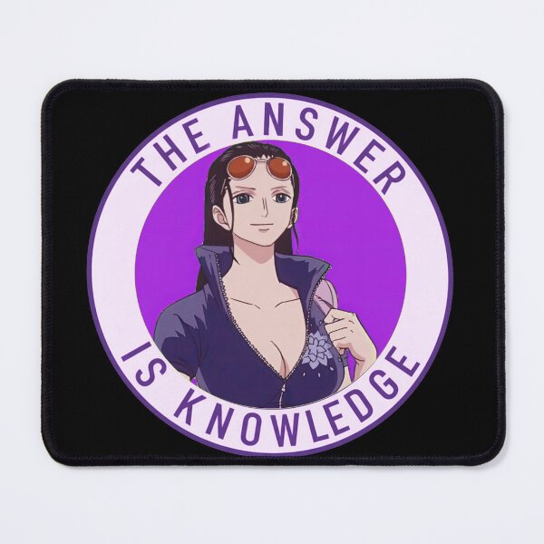 Item preview, One Piece Nico Robin Badge, The Answer Is Knowledge , Anime Art designed and sold by UMI BLOOM.