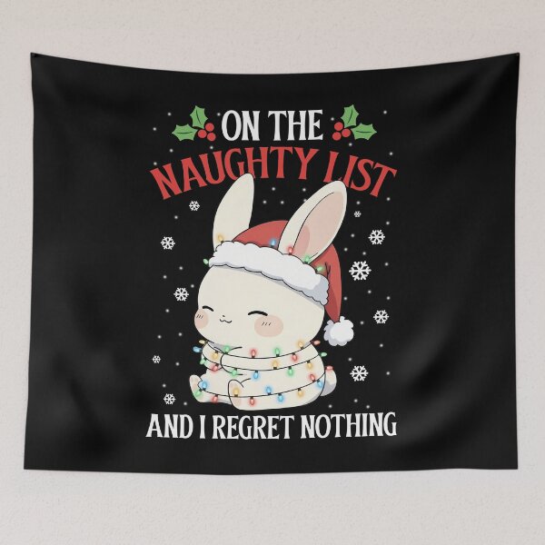 Item preview, Kawaii Naughty Bunny Christmas T-Shirt designed and sold by LashondaGreen89.