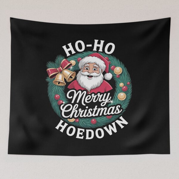 Item preview, Ho Ho Hoedown Santa Jingle Xmas Bells Western Christmas designed and sold by DrewLeuschke.