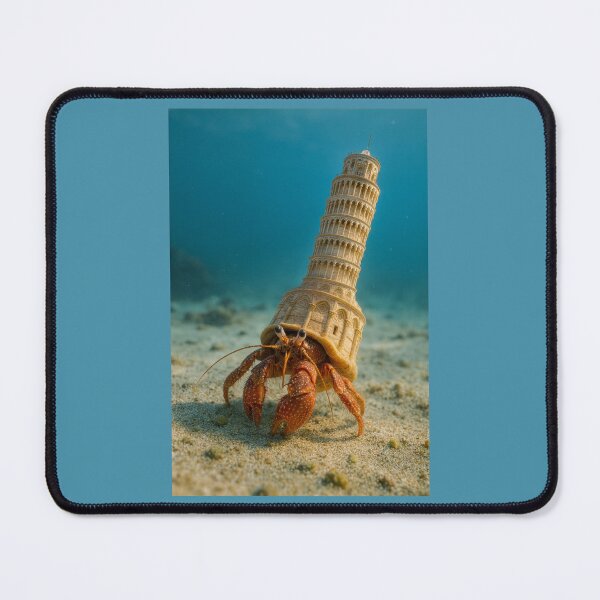 Item preview, Hermit Crab Lives in Leaning Tower of Pisa designed and sold by Tridentulus.