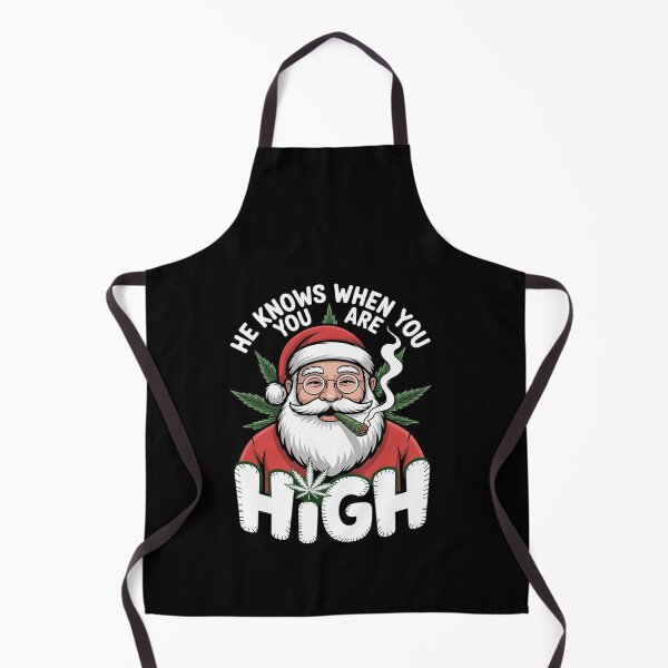 Item preview, He Knows When You Are High Christmas Santa Claus designed and sold by RayArmstrong.