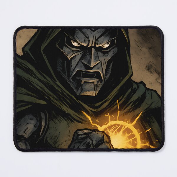 Item preview, Ruthless Armored Monarch – Dark Comic Villain Mask Art designed and sold by SharikoKenai99.