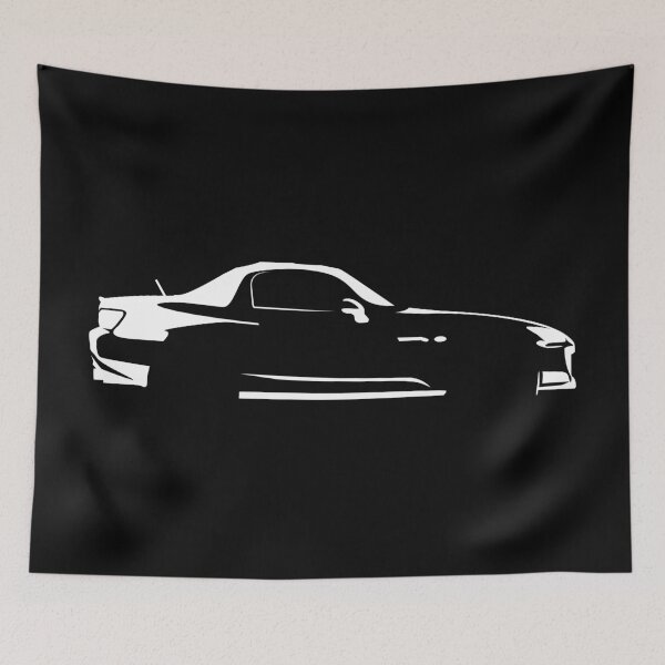 Item preview, S2000 AP2 (2004) VTEC 2.2 Minimalist Car Silhouette (White) designed and sold by FearnCreative.