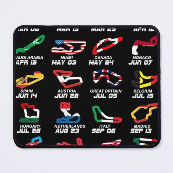Item preview, Poster New Calendar Formula race 2026 circuits colors designed and sold by johnhaugg.