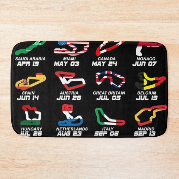 Item preview, Poster New Calendar Formula race 2026 circuits colors designed and sold by johnhaugg.