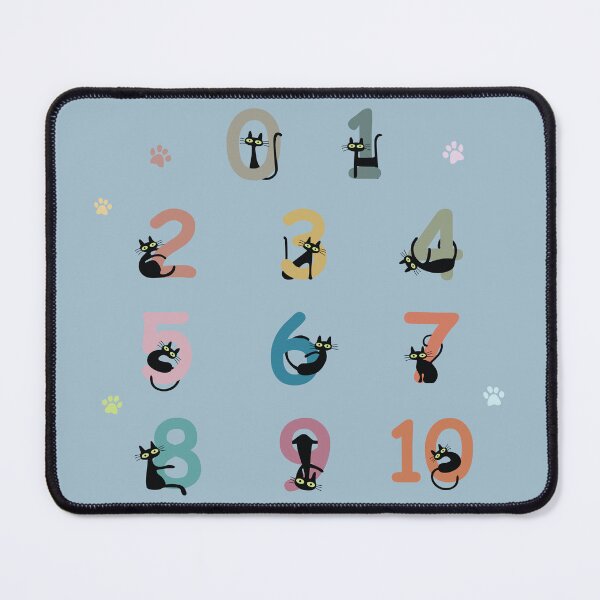 Item preview, Cat Number Stickers 0–10 • Cute Black Cat Math Pack • Kitty Counting Stickers designed and sold by FilizDesigner.