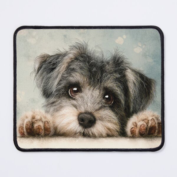 Item preview, Dandie Dinmont Terrier Peeking over Wall 02 designed and sold by Elisabeth Lucas.