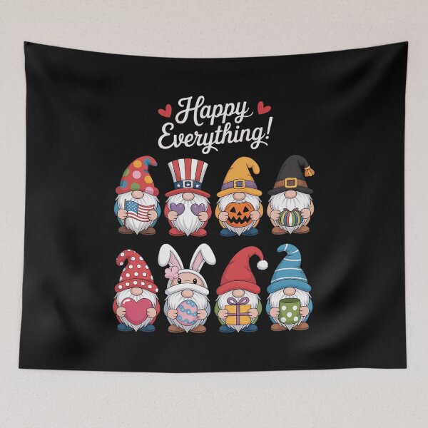Item preview, Happy Everything Gnome Lover Gift All Year Holiday Seasons designed and sold by DrewLeuschke.